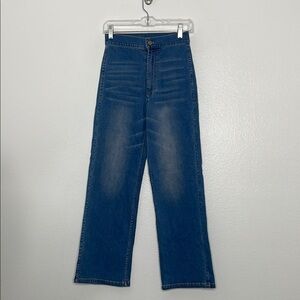 Flannel Australia Stretch High Waisted Wide Leg Denim Size 0